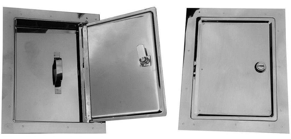 Stainless Chimney Door 155*205Mm Medium - Dk 07 Chrome