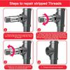 Juego de Macho y Terraja de Tubería 1-1/2NPT Para Restauración Precisa de Roscas En Fontanería Sistemas Hidráulicos Rosca Manual Macho de Fontanería