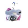 Adorable Purple Woolen Plush Camera Keychain Toy