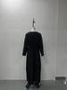 2025 Autumn/Winter Elegant European & American Solid Color Long Sleeve Slimming Maxi Dress