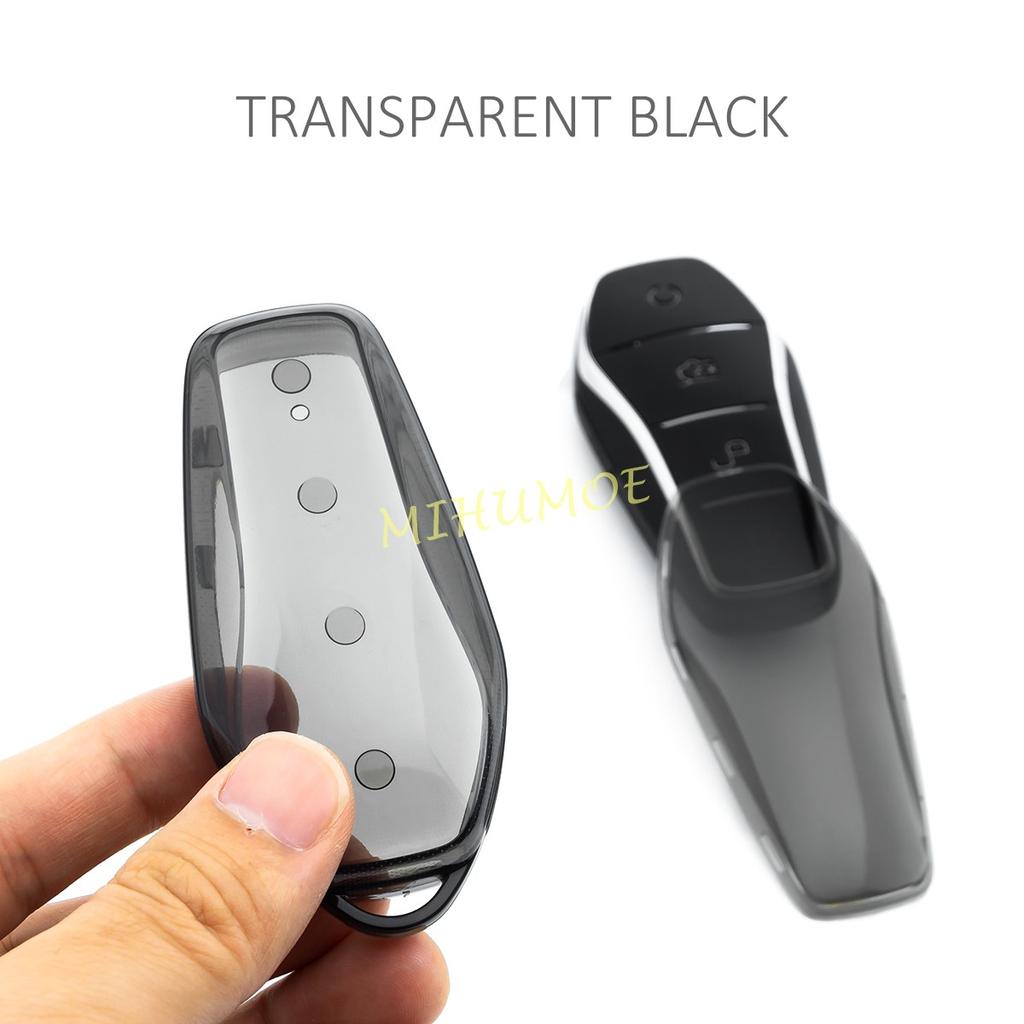 TPU Key Case Cover For BYD Song PLUS Pro Atto 3 Seal U Dolphin Sealion 6 7 Black Remote Fob Holder Keychain Car Accessories