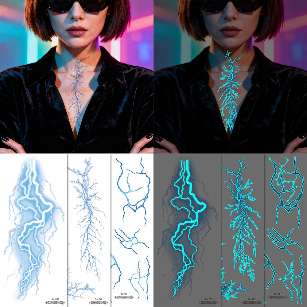 2025 Świecące naklejki tatuaże K-pop Demon Hunter: Halloweenowy Girl Group Tekstura i Oświetlenie Symulacja Naczynia Krwionośnego