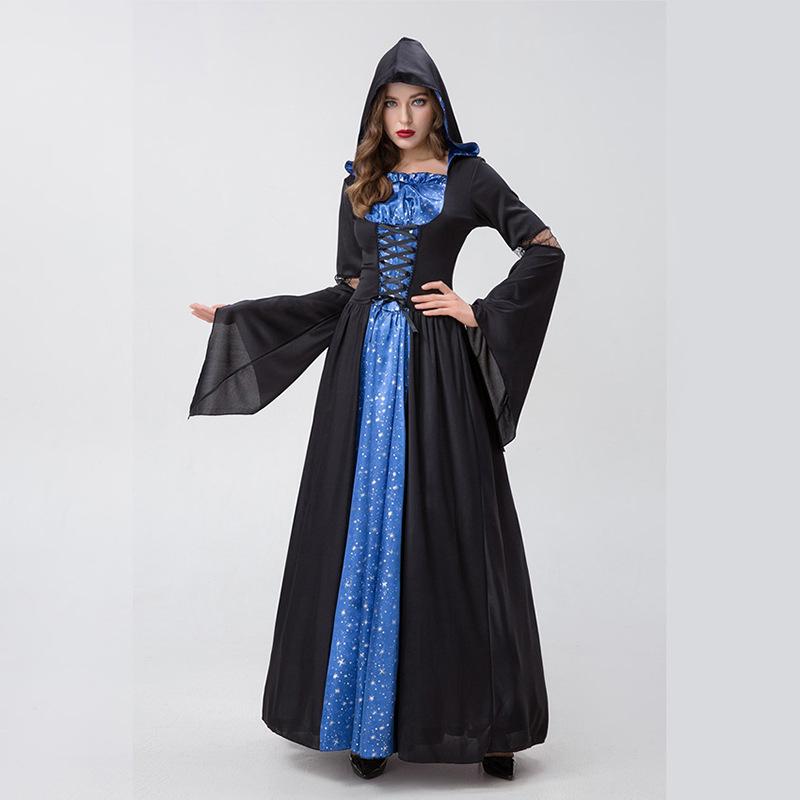 CosplayM-XXL Thriller Witch, Drag Wizard Costume, Cosplay Uniform, Evil Queen, Halloween Costume