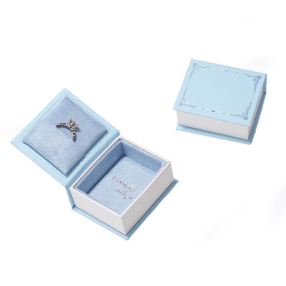 Retro Jewelry Storage Book-Shaped Box for Rings, Pendants, and Earrings - High-End Feel