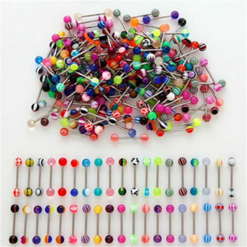 Ear Rings Tongue Nails Barbell Body Piercing Jewelry Umbilical Ring Bauchnabel Piercing