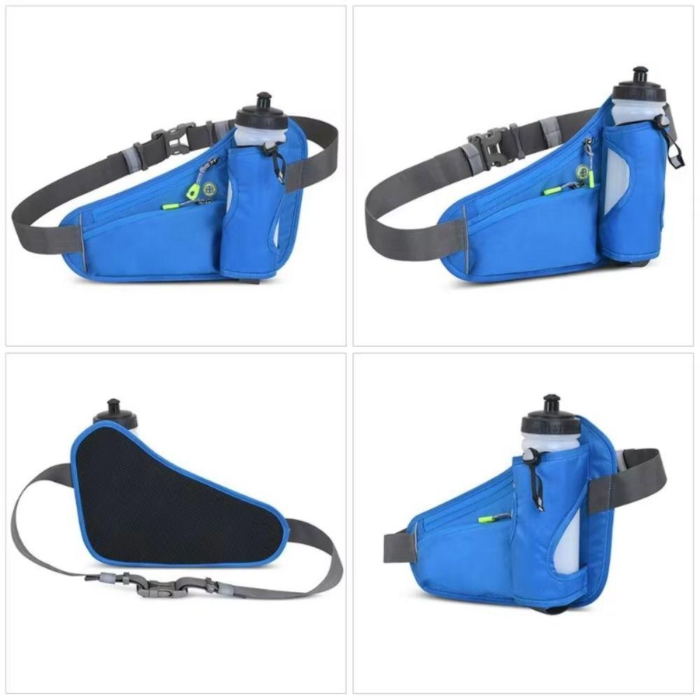 Adjustable Strap Cell Phone Pouch Reflective Design Running Waist Belt Bag  Travel
