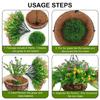Hanging Flower Plant In Plastic Basket for Patios Garden Porch Deck Wedding Party Decorations