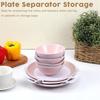 Plate China Storage Dividers 96 Pcs Felt Plate China Storage Containers Dividers Protectors Thick and Soft Dish Storage, Round Plate Separators Pads