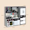 Wooden Simulation Children'S Play House Kitchen Refrigerator Stove Combination Toy Simulation Cooking Set Kitchen Utensils Toy
