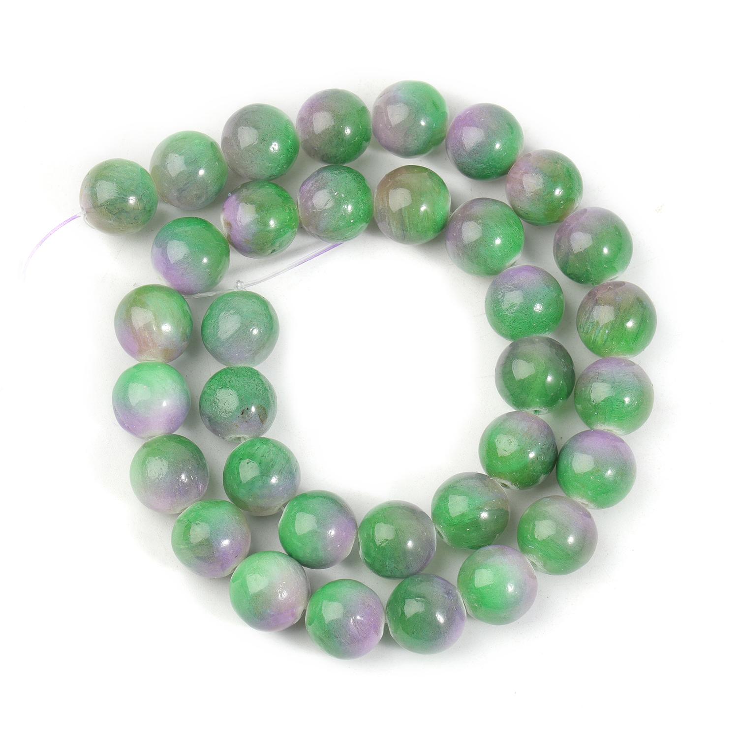 

6 мм, 8 мм, 10 мм, 12 мм, круглые цветные золотистые шелковые нефритовые бусины-разделители из камня для изготовления ювелирных изделий, браслет ручной работы, сделай сам, ремесло 10mm