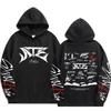Stray Kids ATE Song Doodle Hoodie Prints & Back ATE with Songs Doodle Illustrations & Members Names & Worldwide Slogan, Oversized K‑Pop Fan Pullover