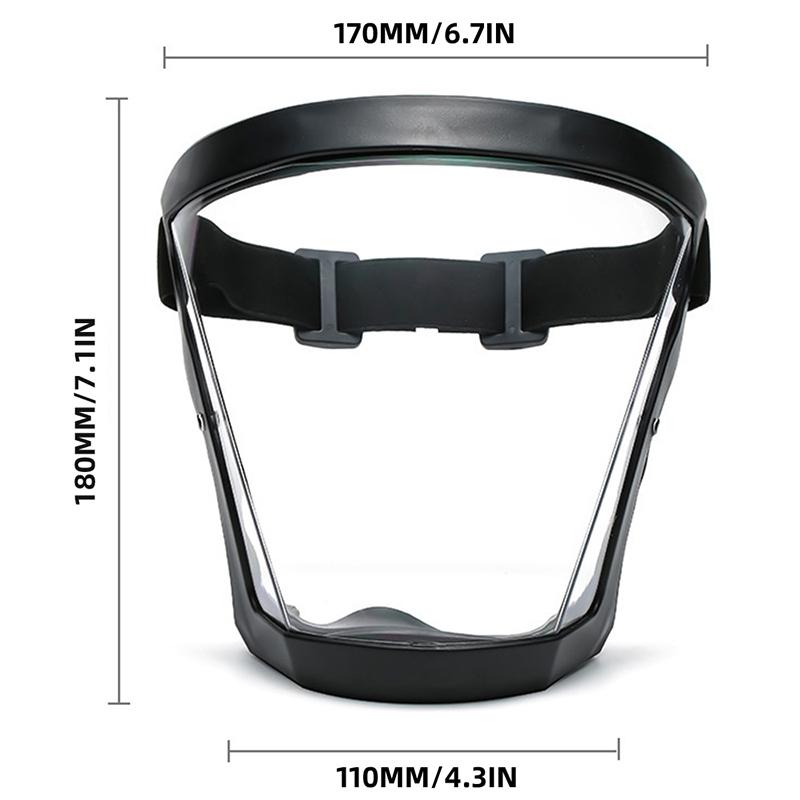 

Полнолицевой щиток Прозрачный щиток Масло-брызгозащитный лицевой противотуманный чехол для головы