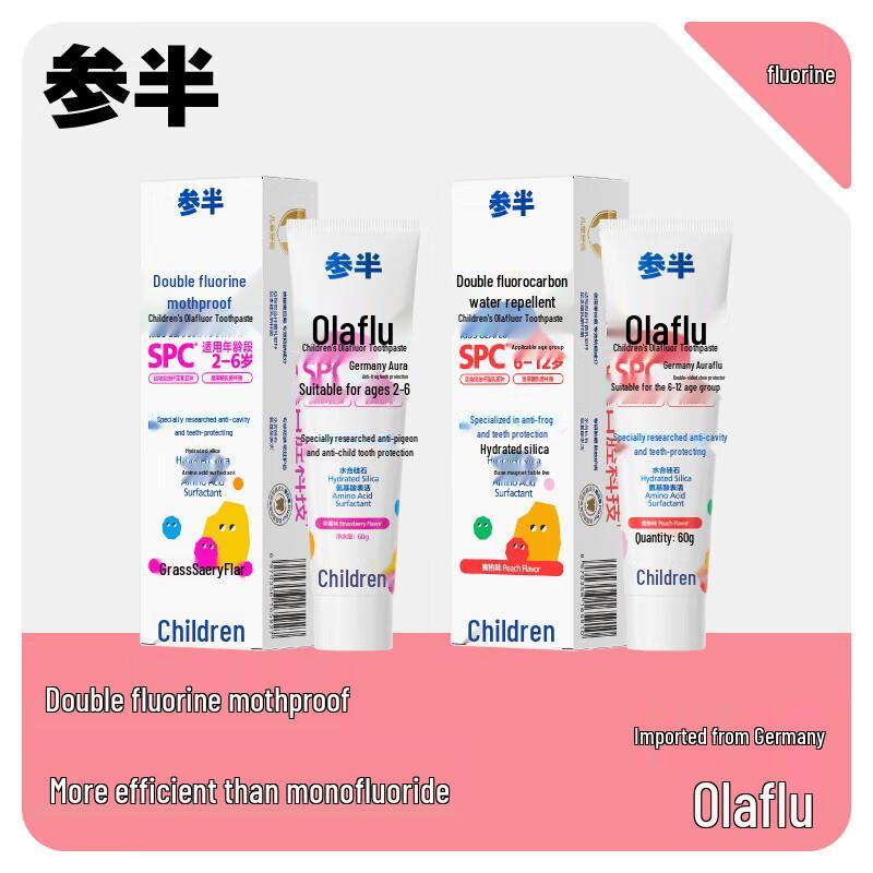 Canban Olaflur Kids Toothpaste, Peach Flavor (6-12 Yrs)
