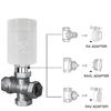 Energy Efficient Radiator Valves Adapter Easy Installation Plastic Texture for Home Office and Commercial Heating Systems