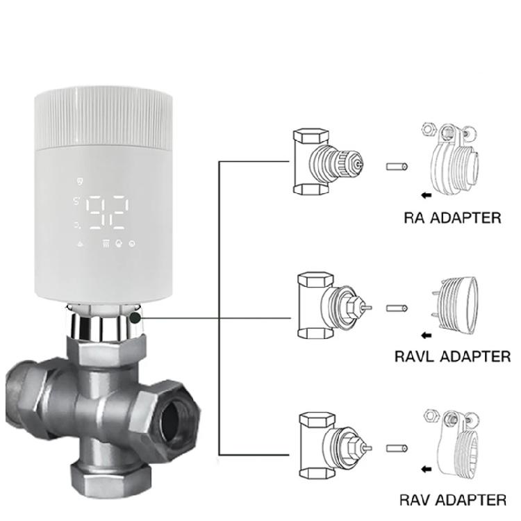 Energy Efficient Radiator Valves Adapter Easy Installation Plastic Texture for Home Office and Commercial Heating Systems