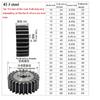 M2 45# Steel Cylindrical Gear 10T/11T/12T/13T/14T/15T/16T/17T/18T/19T/20T/21T/22T/23T/24T/25T Metal Pinion  Chain Pitch 6.28mm