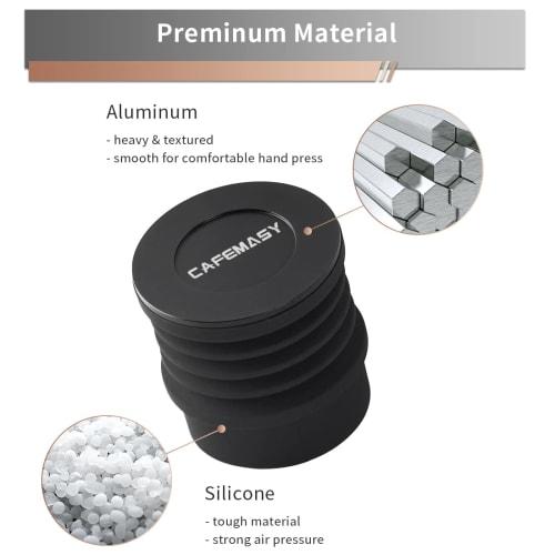 Espresso Coffee Grinder with Single-Dose Hopper and Silicone Bellow Air Blower Blaster, Residue Coffee Grinder Compatible with Mazzer, Niche, Zero, Ma