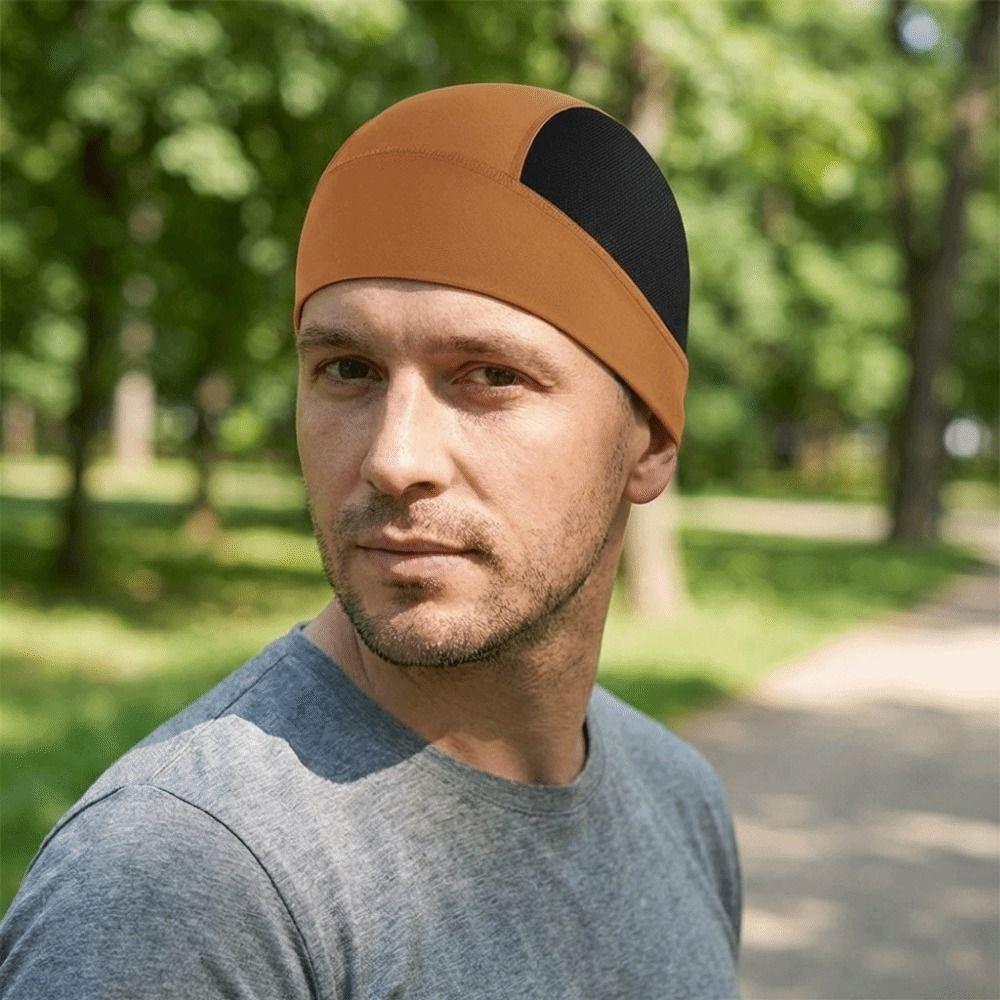 Sweat Absorption Motorcycle Helmet Liner Quick Dry Cycling Beanie Cap Helmet Inner Cap  Unisex