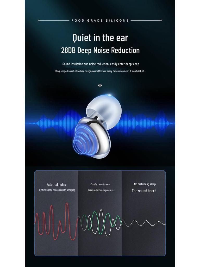 Gold-Plated Noise-Cancelling Earplugs for Outdoor Concerts - Super Soundproof and Anti-Noise Protection