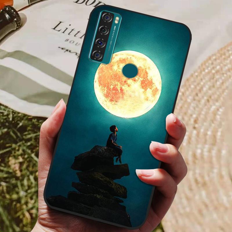 Para TCL 20 SE Funda Silicona Lobo León Genial Suave Cubierta de Teléfono para TCL 20 SE Funda 20SE 6.82'' Funda Linda TPU Coque Protectora 2021