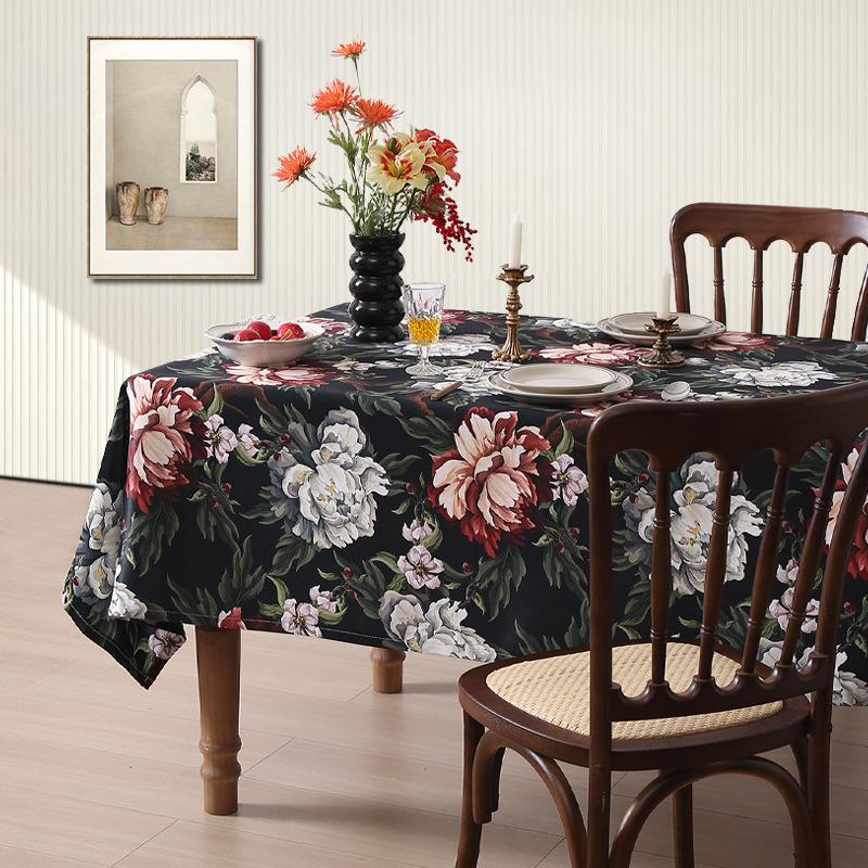 Ölfestes Baumwoll- und Leinentischdecke Nordische Fransen Bedruckte Tischdecke Ins Wind Zuhause Amazon Tischdecke Hochtemperaturbeständigkeit