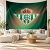 Real Betis Football Wall Tapestry, Soft Fabric Wall Hanging, Decorative Backdrop For Bedroom Home Wall Art