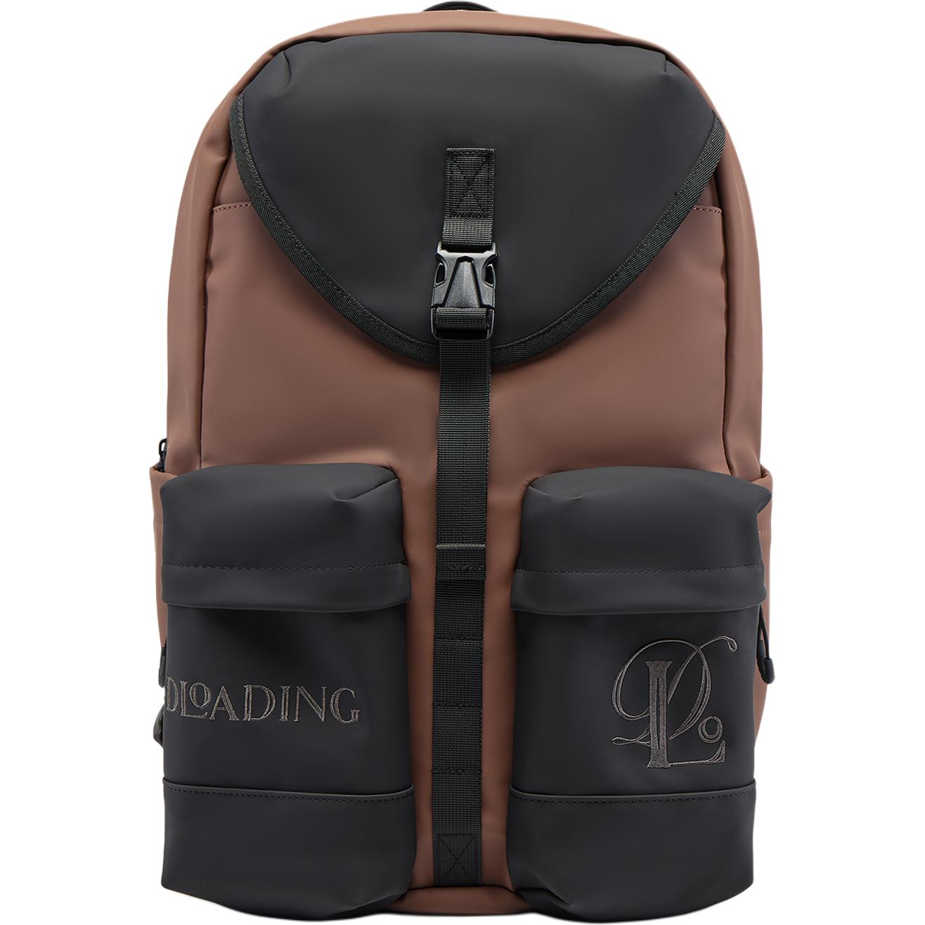 Li Ning Wade Series Fashion Trend Versatile Backpack Unisex Backpack Brown Black ABSV275-1 Umber & Black