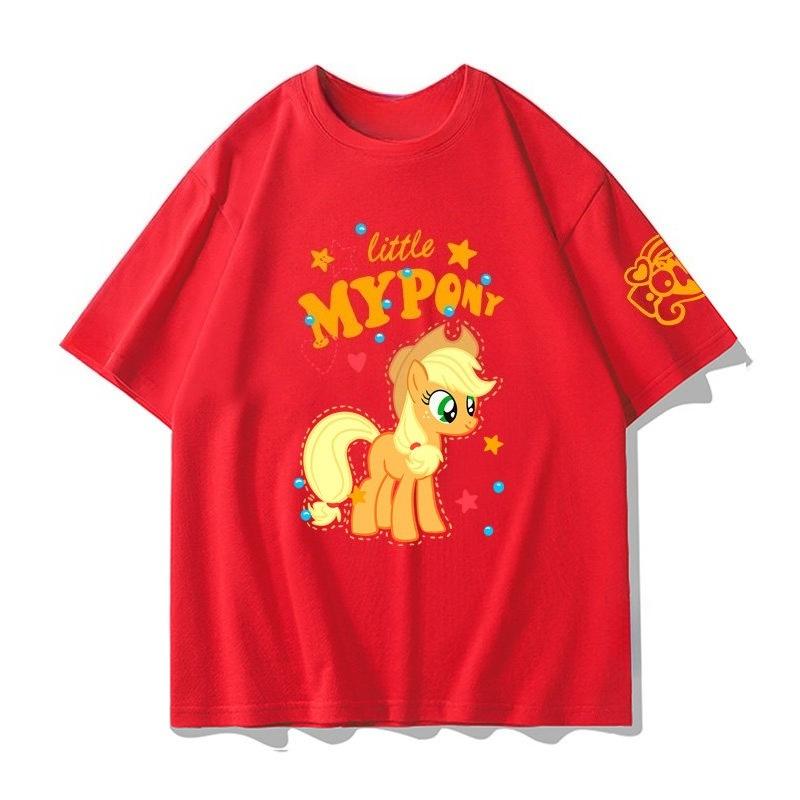 

2026 summer new Little Pony Joint Design ShortSleeved TShirt for Girls Edition Cloud Purple Joy Collection Accessories S