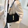 Spicy Girl Retro Shoulder Bag PU Leather Vintage Underarm Bag Pure Color Shoulder Bag  Girls