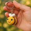 Handmaking Fat Bees Pendants Handmade Knitting Insect Jewelry Gift Crochet Keychains Backpack