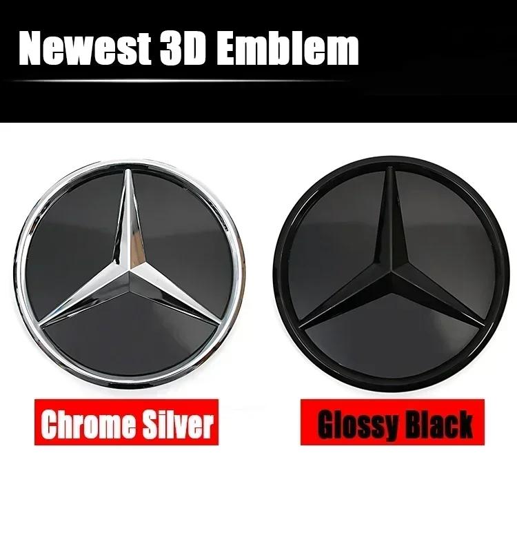 2025 Heiß Neu 2025 Für Mercedes Benz Beleuchtetes Sternenabzeichen Auto Frontgrill LED Emblem Licht Für Mercedes Benz GL X166 W205 W117