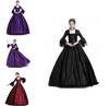 Luxurious Womens Medieval Marie Antoinette Dress With Long Sleeves Victorian Style