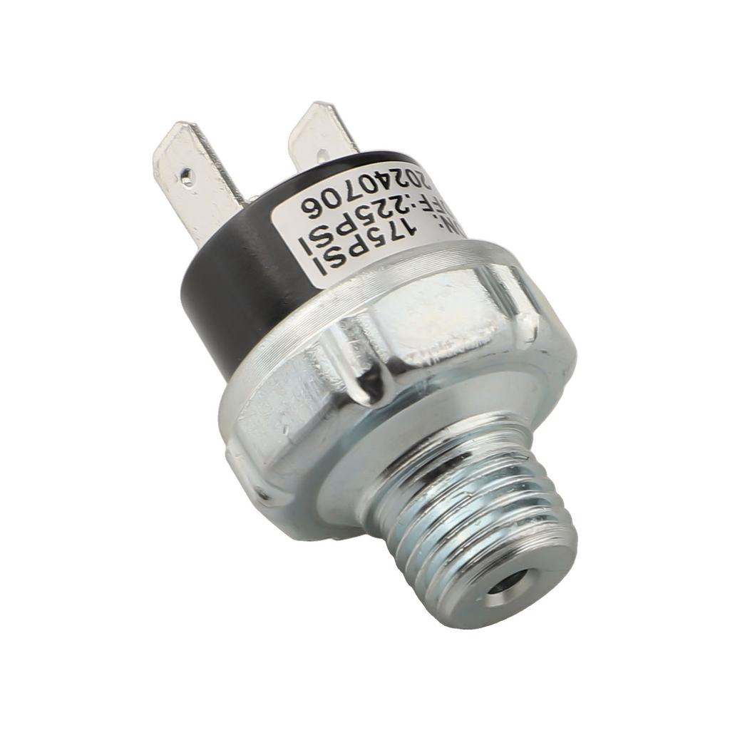175-225 PSI Switch Silver Black Air Compressor Switch Easy Installation For Air Horns Heavy-duty Applications For Air Compressor