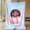 Mermaid s Coral Treasure Theme blanket Lightweight Warm Flannel Blanket Decorative Throw Blanket for Home Decoration