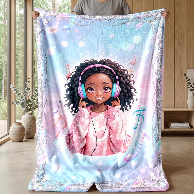 Mermaid s Coral Treasure Theme blanket Lightweight Warm Flannel Blanket Decorative Throw Blanket for Home Decoration