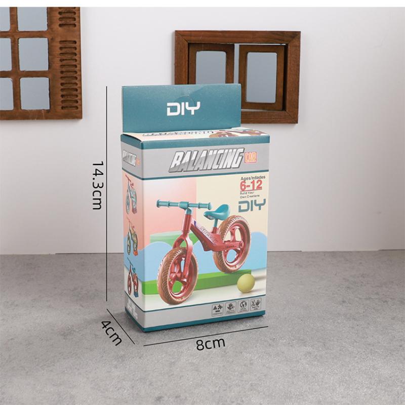 1 Stück Lustiges 3D Mountainbike Modell Puppenhaus Zubehör Für 17cm V1 V2 Puppe Trendiger Kreativer Spleiß-Fahrrad-Schmuck