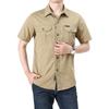 Sommer Herren Baumwollhemden Übergröße Werkzeug Kurzarm Poloshirt T-Shirt Business Casual Loose Atmungsaktiv Absorbieren Schweiß