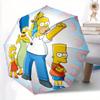 1pc Simpsons Pattern Automatic Umbrella Durable Iron Frame & Plastic Handle, Sturdy Construction, Playful Design Yy250821053