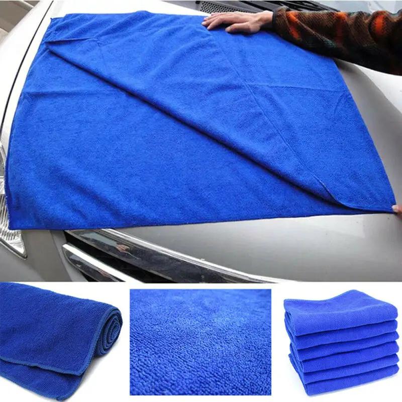 60*160cm Car Blue Wash Towel Large Microfiber Car Detailing Cleaning Soft Cloths Towel Rag Lightweight Owel Removes Dust Blue
