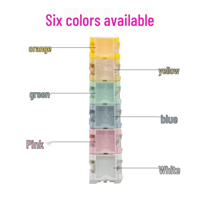 Modular SMD Resistor & Screw Storage Box for Electronic Components