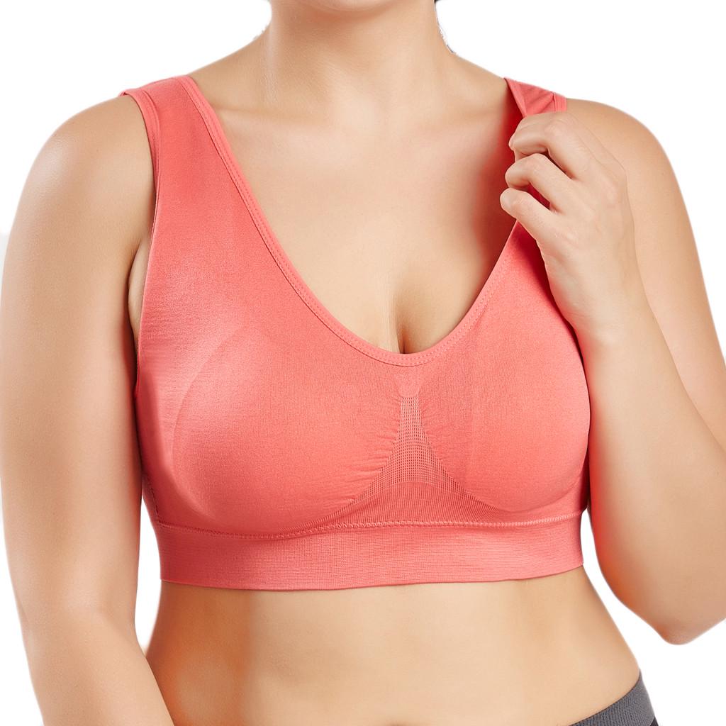 Women Color Plus Size Ultratenká velká podprsenka Sportovní podprsenka Full Bra Cup Tops