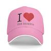 I Love The Gambia  Casual Baseball Cap  Running Hippie Trucker Hat Summer Sun Visor UnisexTeens Fashion Snapback Cap