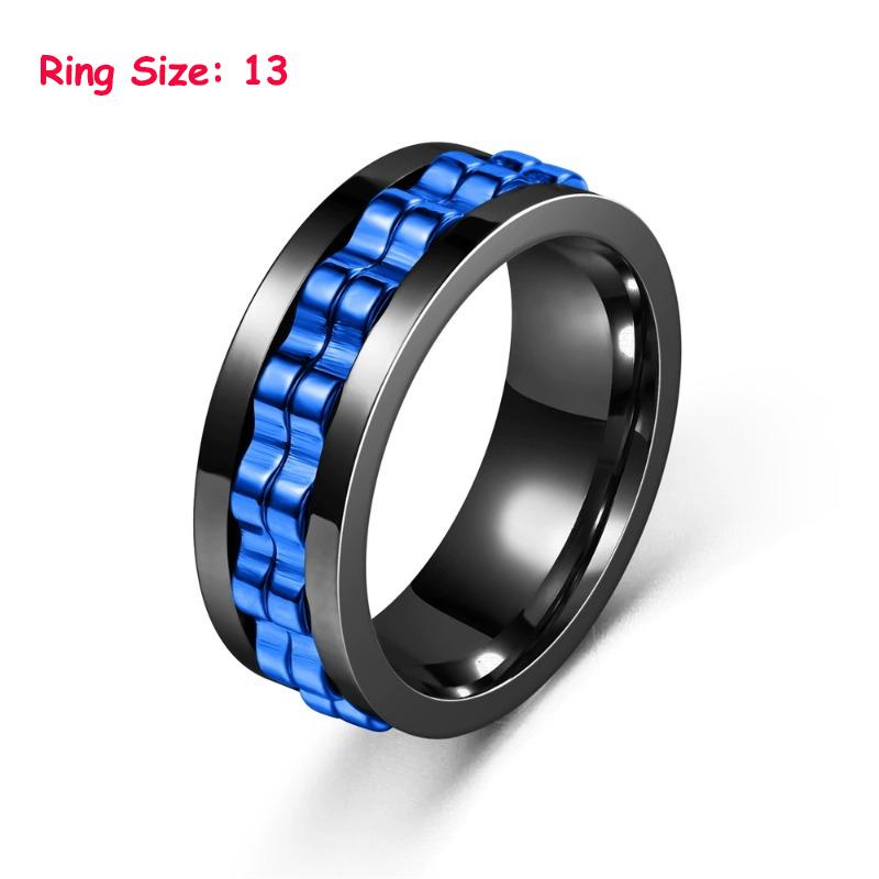 EDC Fidget Sliders Fashion Acssory Ratchet Ring Stress Relief for Adults Metal ADHD Casual Fidget Rings Haptic Coin