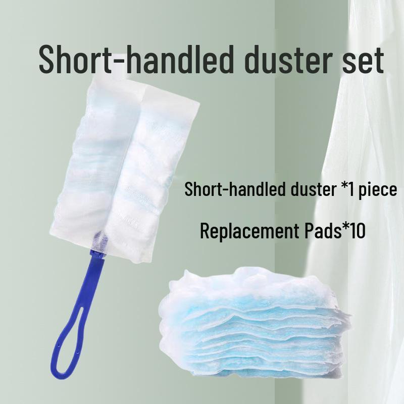 Plumeau Électrostatique Anti-poussière Jetable avec Tête Remplaçable