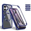 Anti-scratch Touch Screen Case 360 Protector Film Case for iPhone 16 15 14 13 12 11 Pro Max Plus TPU Ultra Thin Magnetic Magsafe