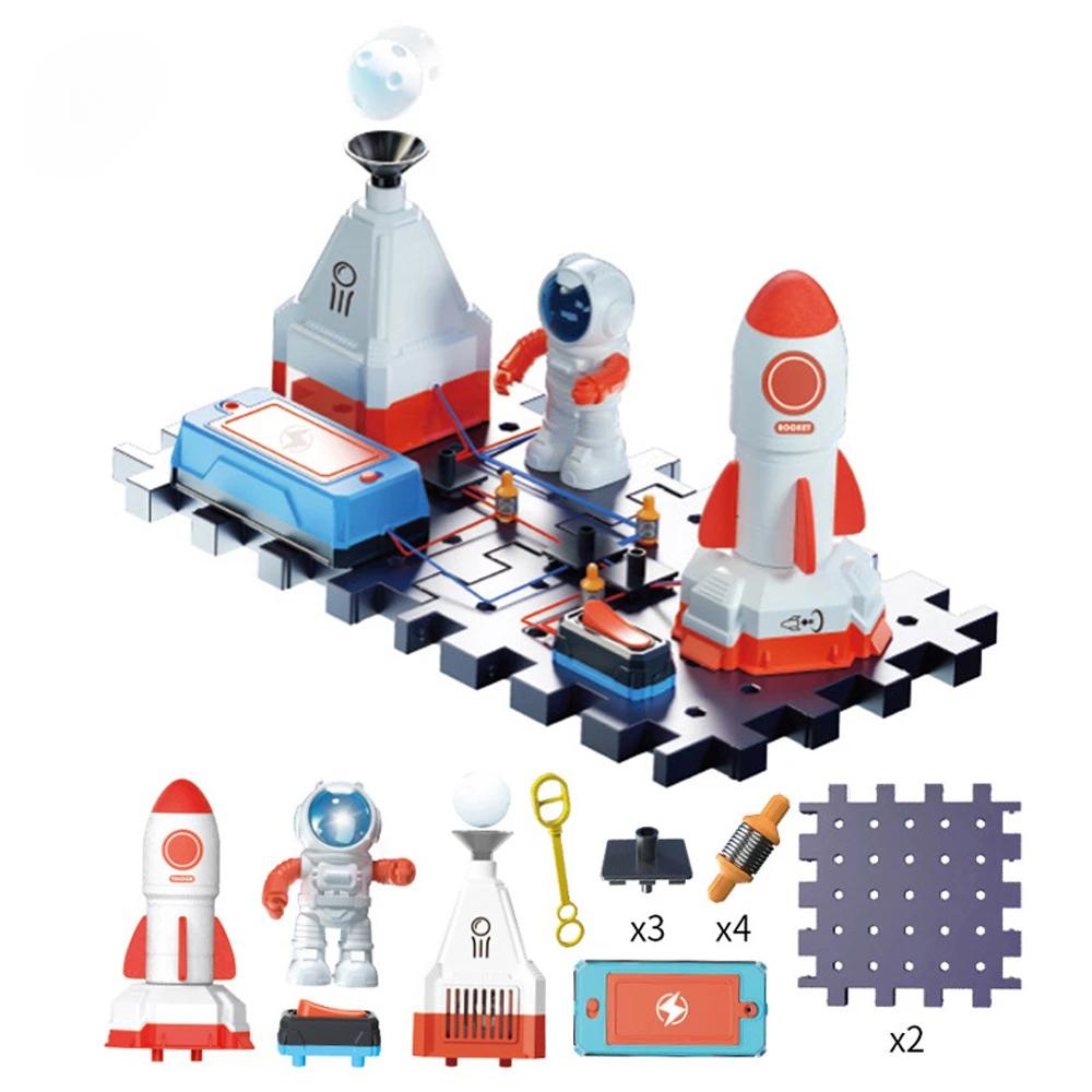 Science Toy DIY Electronic Blocks Kits Children Circuits Educational Toys Exploration Equipment Set Physical Toys for Kids Gift