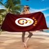 Galatasaray Football Club Emblem Beach Towel, Quick-drying, Easy to Care for, Suitable for Both Fitness and Beach Vacations,Sports Essential