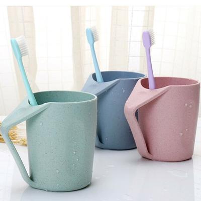 Eco-Friendly Toothbrush Brushing Cup Mug Cup Plastic Cup Wheat Straw Tumblers Mouthwash Water Mug