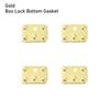 4Pcs Mini Metal Crafts DIY Manual BJD Doll Bags Parts Doll Suitcase Box Case Corner Protector Luggage Trunk Lock Box Accessories