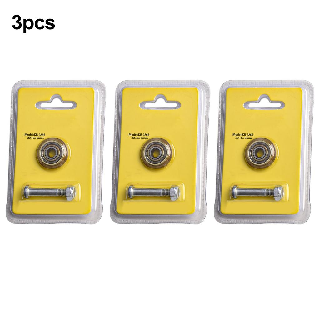 3X 22mm Manual Tile`Cutter Rotary Bearing Wheel Replacement For`Cutting Machine